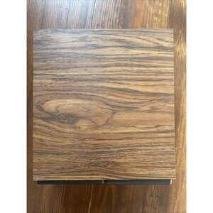 Cassette Tape Cabinet 2 Drawer Holder Faux Wood Storage Case Holds 24 Vintage